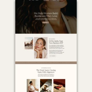 Ariela Showit Website Template for Coaches