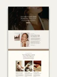 Ariela Showit Website Template for Coaches