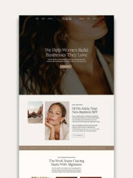 Ariela Showit Website Template for Coaches