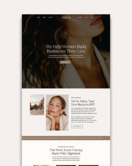Ariela Showit Website Template for Coaches