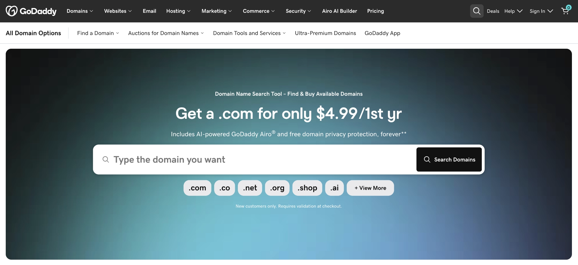 GoDaddy Domain Name Registrar
