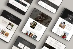 Life coach website redesign pages