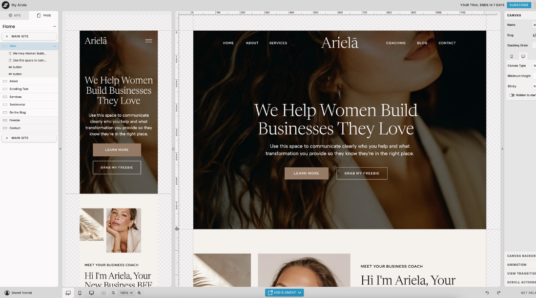 Showit website builder for small businesses and creatives